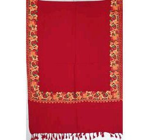 Jacquard shawl in vibrant multicolored woven jacquard in acrylic fabric , brought to you by with heteshe.com . Width Not less than 40 inches (100 cm) and Length Not less than 80 inches (200 cm)