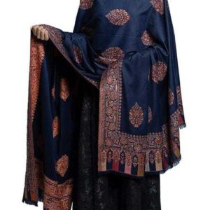 Jacquard shawl in vibrant multicolored woven jacquard in acrylic fabric , brought to you by with heteshe.com . Width Not less than 40 inches (100 cm) and Length Not less than 80 inches (200 cm)