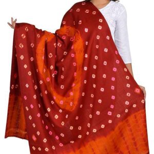 Jacquard shawl in vibrant multicolored woven jacquard in wool fabric , brought to you by with heteshe.com . Width Not less than 40 inches (100 cm) and Length Not less than 80 inches (200 cm)