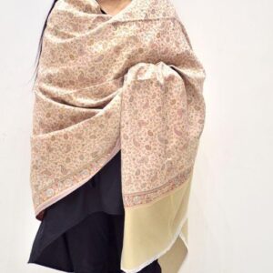 Jacquard shawl in vibrant multicolored woven jacquard in acrylic fabric , brought to you by with heteshe.com . Width Not less than 40 inches (100 cm) and Length Not less than 80 inches (200 cm)