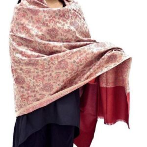 Jacquard shawl in vibrant multicolored woven jacquard in acrylic fabric , brought to you by with heteshe.com . Width Not less than 40 inches (100 cm) and Length Not less than 80 inches (200 cm)