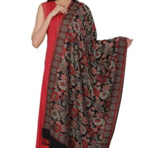 Jacquard shawl in vibrant multicolored woven jacquard in acrylic fabric , brought to you by with heteshe.com . Width Not less than 40 inches (100 cm) and Length Not less than 80 inches (200 cm)