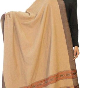 Jacquard shawl in vibrant multicolored woven jacquard in wool fabric , brought to you by with heteshe.com . Width Not less than 40 inches (100 cm) and Length Not less than 80 inches (200 cm)