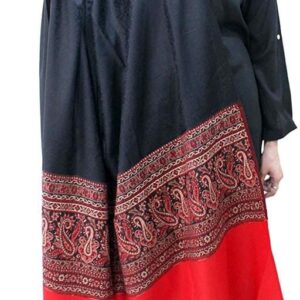 Jacquard shawl in vibrant multicolored woven jacquard in acrylic fabric , brought to you by with heteshe.com . Width Not less than 40 inches (100 cm) and Length Not less than 80 inches (200 cm)