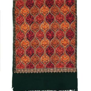 Jacquard shawl in vibrant multicolored woven jacquard in acrylic fabric , brought to you by with heteshe.com . Width Not less than 40 inches (100 cm) and Length Not less than 80 inches (200 cm)
