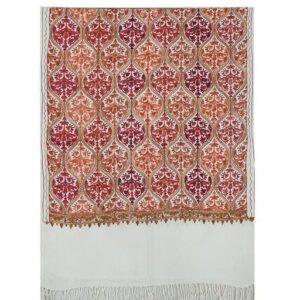 Jacquard shawl in vibrant multicolored woven jacquard in acrylic fabric , brought to you by with heteshe.com . Width Not less than 40 inches (100 cm) and Length Not less than 80 inches (200 cm)