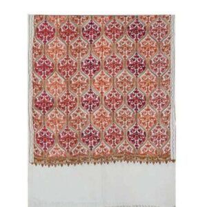 Jacquard shawl in vibrant multicolored woven jacquard in acrylic fabric , brought to you by with heteshe.com . Width Not less than 40 inches (100 cm) and Length Not less than 80 inches (200 cm)